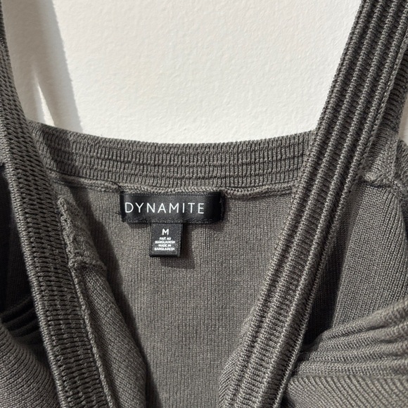 🎉4/30$🎉 Dynamite (M) Grey/Khaki Tank Top - Picture 2 of 5